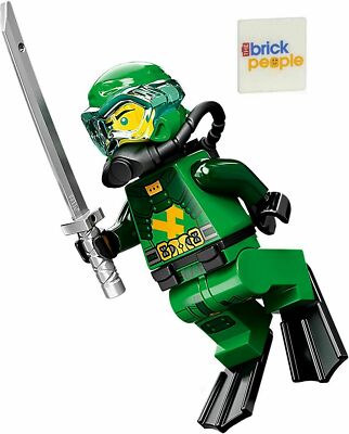 LEGO Ninjago Seabound Lloyd Minifigure Suba Gear Grappling Gun Katana New