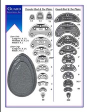 GUARD 6A Plastic Heel Plates Savers 40 pieces 20 pairs 