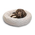 New ListingOriginal Calming Donut Dog and Cat Bed in Lux Fur Oyster, Large 36x36"