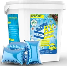 RV Toilet Treatment Drop Ins, Extra Strength Septic Tank Treatment & Cleaner, Wa