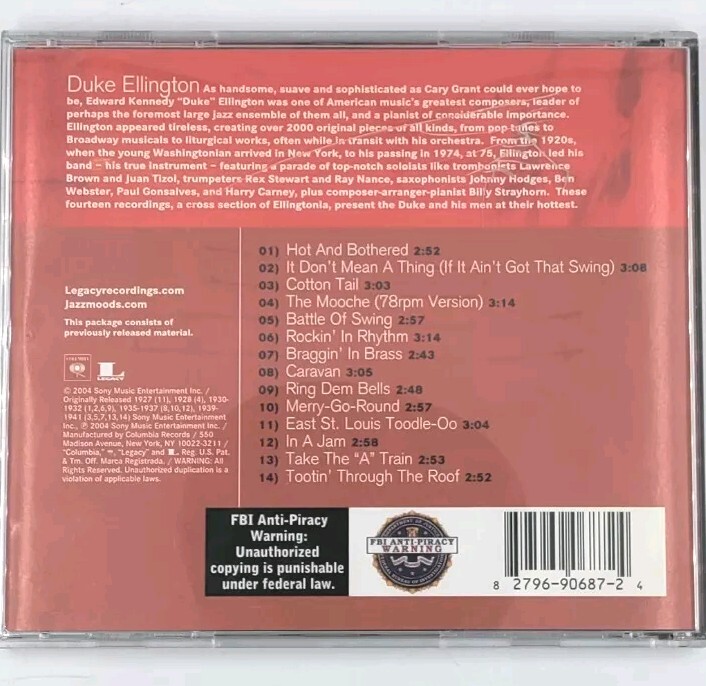 OLD JAZZ MOOD JAZZ レコード 32枚セット　ジャズ まとめ売り Jazz Moods: Hot by Duke Ellington (CD, June 2004, Columbia) USA