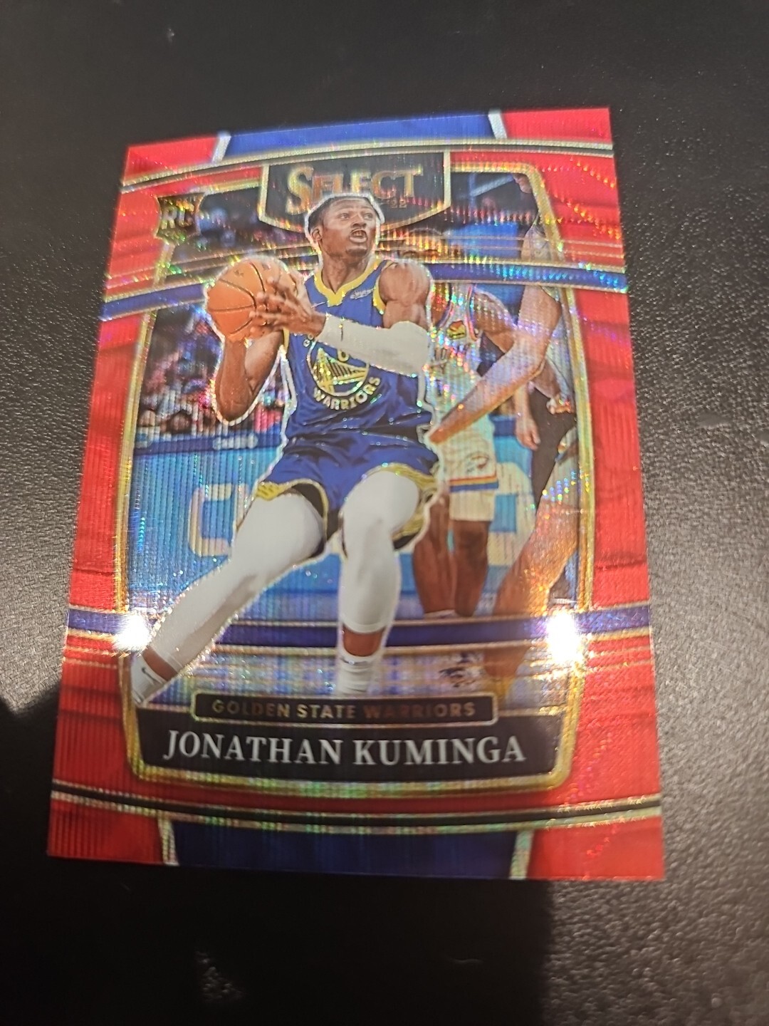 2021-22 Panini Select #28 Jonathan Kuminga Red Wave Prizms