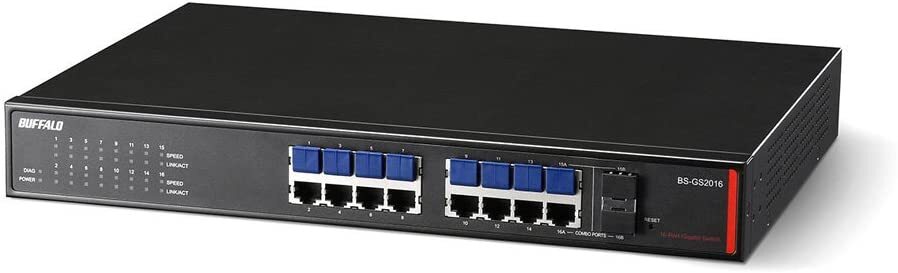 BUFFALO BS-GS2016/A 16 Port Layer 2 Giga smart switch BUFFALO BS-GS2016/A 16 Port Layer 2 Giga smart switch