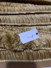 ❤️Brush Fringe 6 Yards 2” Wide Golden Wheat draperies, upholstery, pillows,