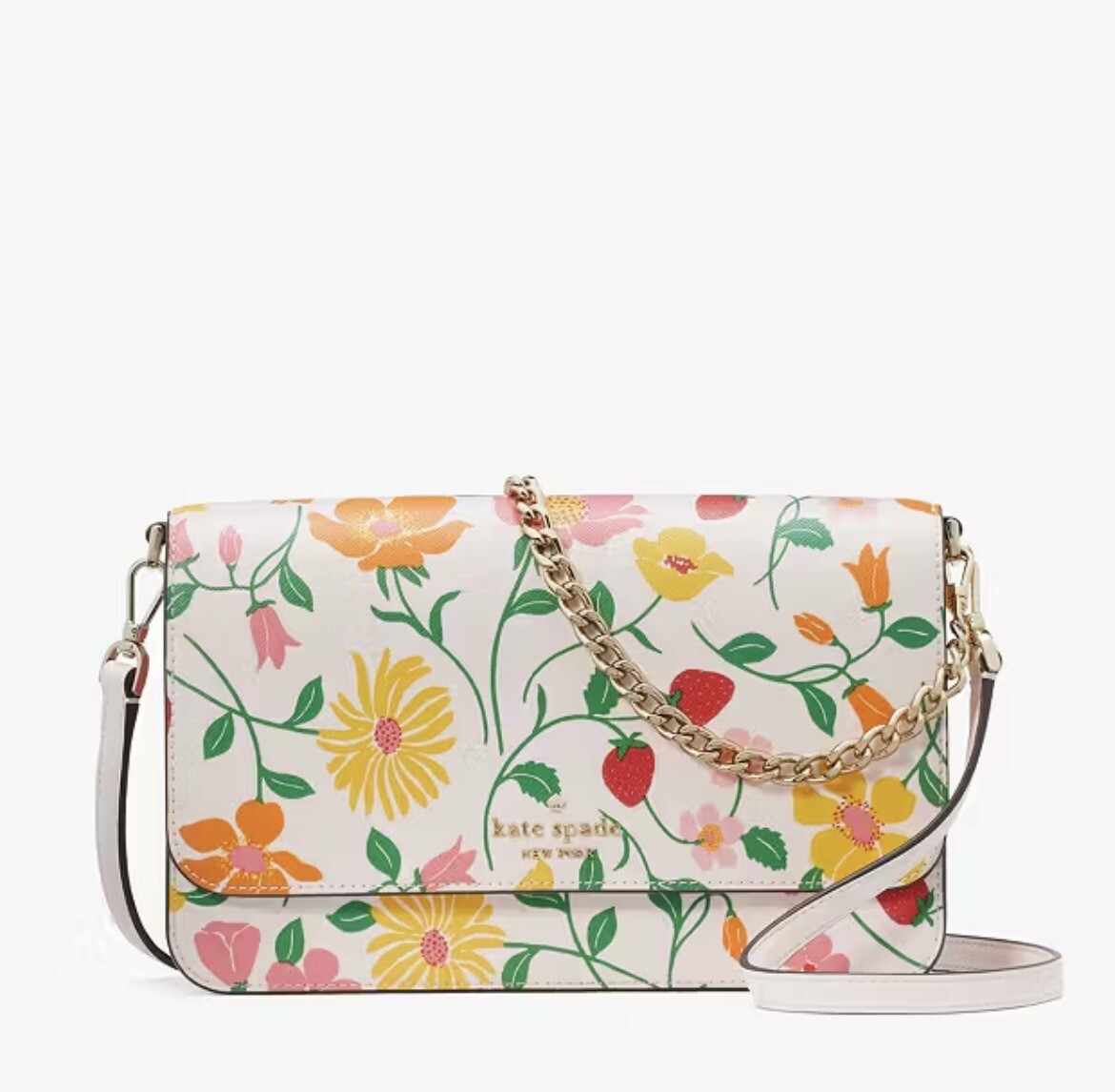 Kate Spade Madison Flap Convertible Crossbody in Strawberry Kate Spade Madison Flap Convertible Crossbody in Strawberry