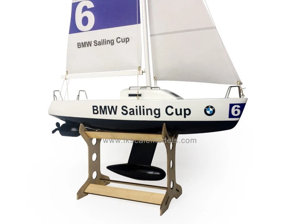 25” RC Remote Control 4 Channels Sailboat 120SH Motor -BMW Sailing Cup - Image 3 of 4