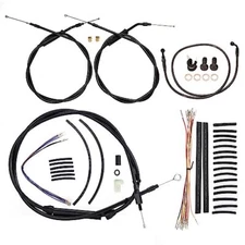 MoKitDora Softail 16" Handlebar Extended CAN-bus Wiring Clutch Brake Line Thrott
