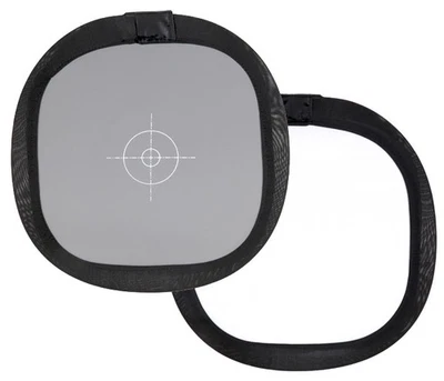 KHALIA FOTO Tarjeta de balance de blancos flexible 30 cm, gris y blanco, tarjeta gris para balance de blancos