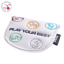PING Dancing Mallet Putter Head Cover White Headcover 2026 Golf New Unisex Shaft