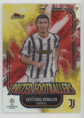 2020 Topps Finest UCL Prized Footballers Fusion Yellow & Red Cristiano Ronaldo