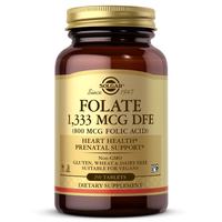 Folat 1.333 Mcg Dfe (800 Mcg FolsäUre) 250 Tabletten Schwangerschaft Solgar