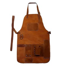 Heavy Duty Crossbody Velvet Apron for Welding and Woodworking Heat Resistant