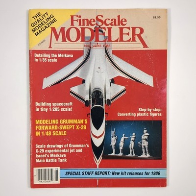 FineScale Modeler May June 1986 Grumman X 29 Merkava Magazine
