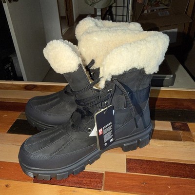 Sorel Women's Tivoli V Parc Waterproof Winter Boot Black Sea Salt Size 10 NEW