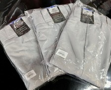 NEW Mizuno GREY Baseball Pants for ADULT/LARGE Hemmed Bottom NWT FREE SHIPPING