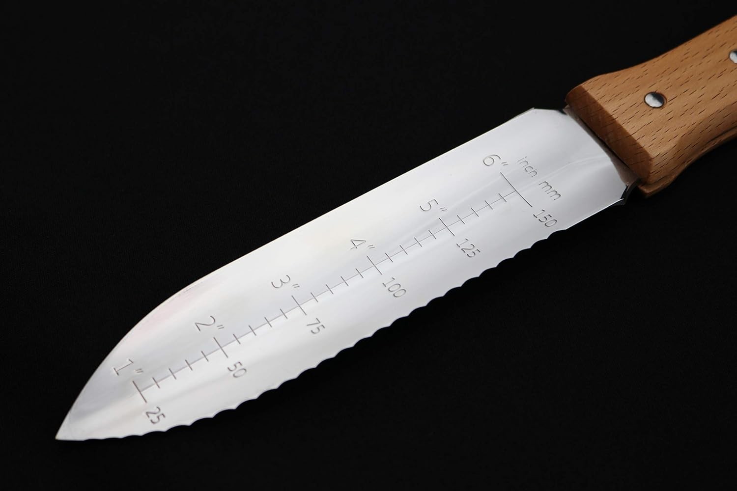 NISAKU NJP650 The Original Hori 7.3", Stainless Steel/Wood Handle 