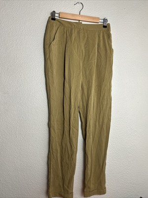 Anthropologie Seen Worn Kept Womens Barrel Leg Pants 4 Mustard Yellow High Rise