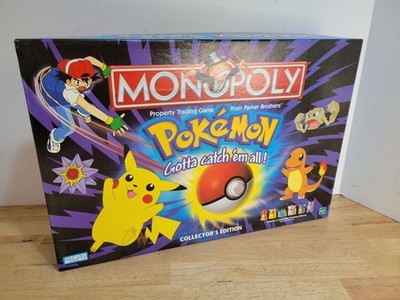 1999 Pokémon Monopoly Collector s Edition COMPLETE Some Pieces Still Sealed