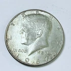 1967 Kennedy Half Dollar. 40% Silver. Circulated US Coin, Free Shipping! #6666