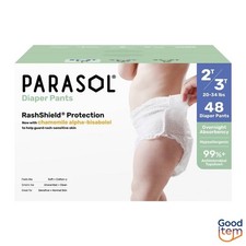 Parasol Chlorine-Free Diaper Pants Pull-Up Style - 2T3T,48-Pack