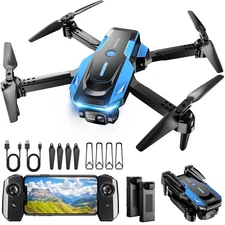Drone with 1080P Camera - Foldable Remote Control Quadcopter with Voice Gestu...