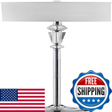 Safavieh Lighting Collection Savannah Clear Crystal/ Chrome 60-Inch Living Room