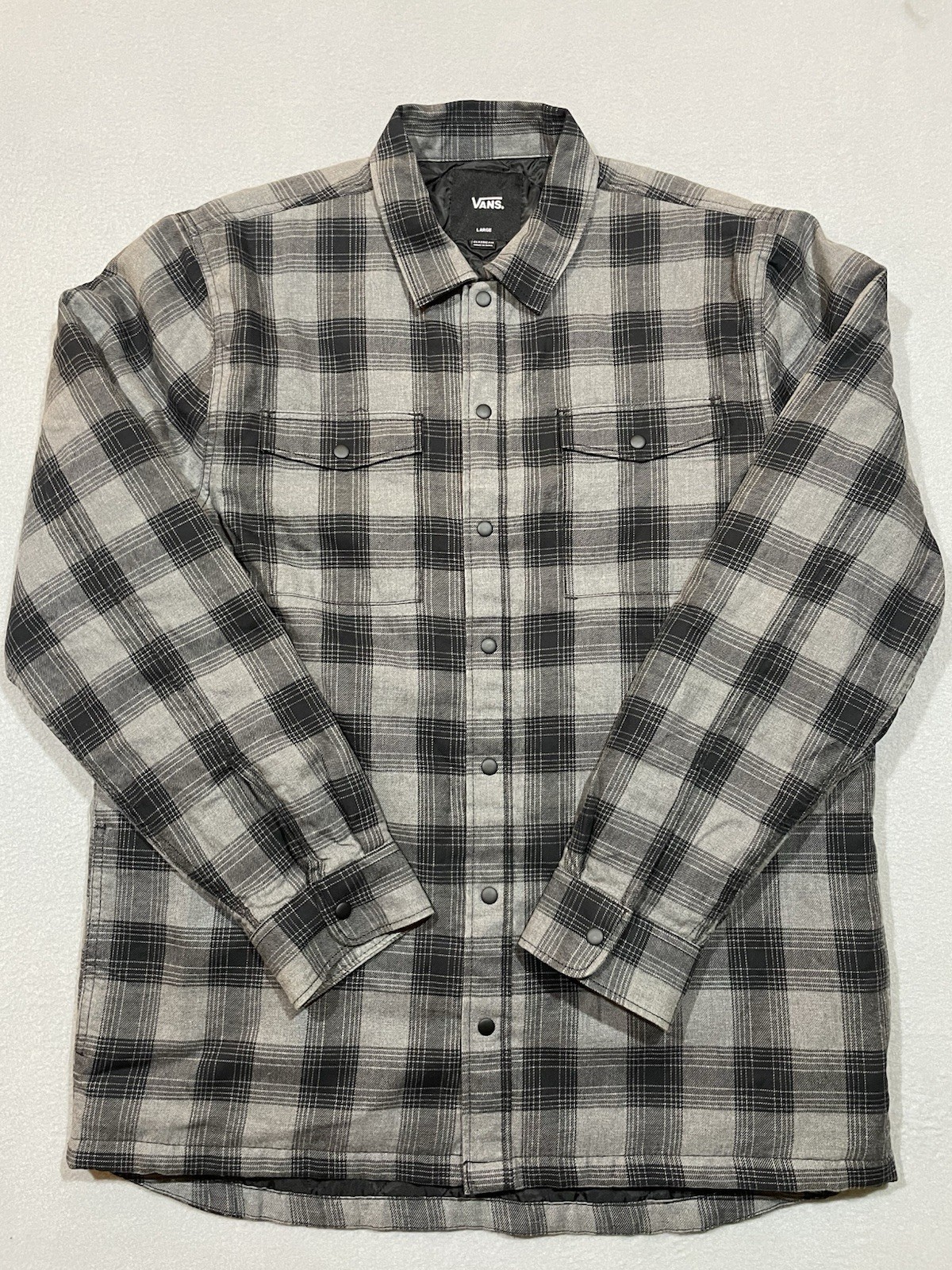 Vans Button Down Quilted Jacket - Large - image 1