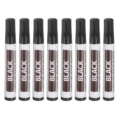 Furniture Repair Wood Marker, 8 Pcs Black Touch Up Filler Sticks