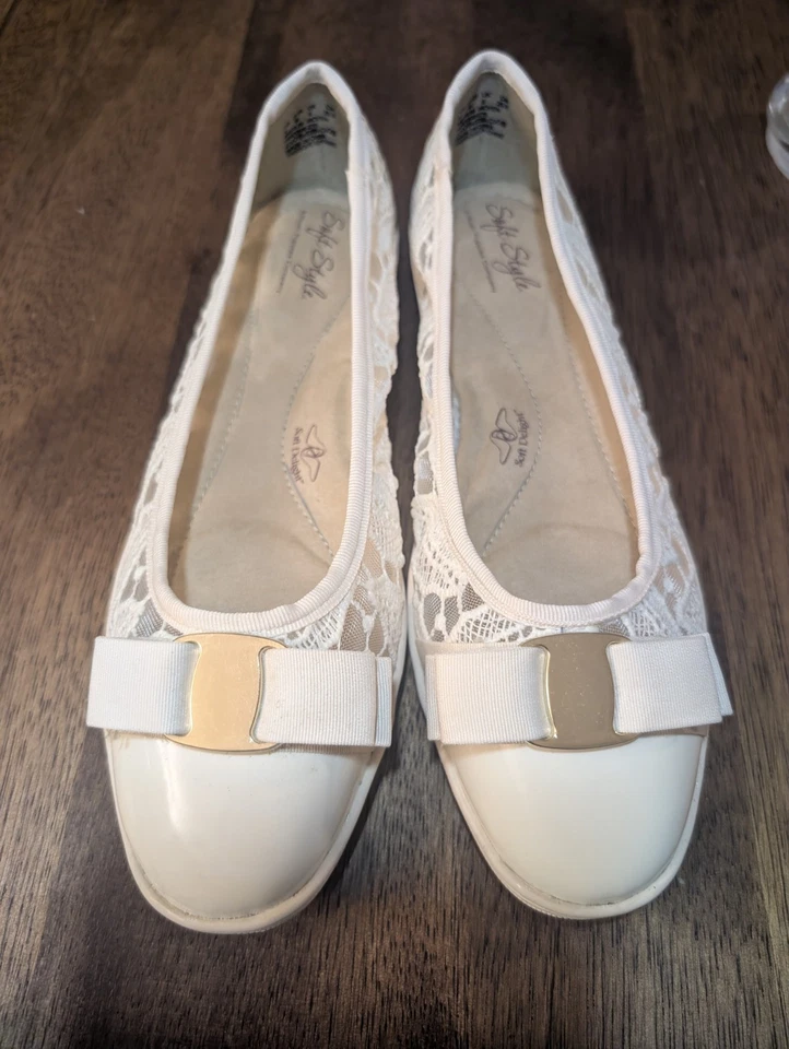 Mocasín Hush Puppies Estilo Suave Para Mujer Fagan Blanco Encaje Sin Cordones 8M Totalmente Nuevo Foto 2 de 4