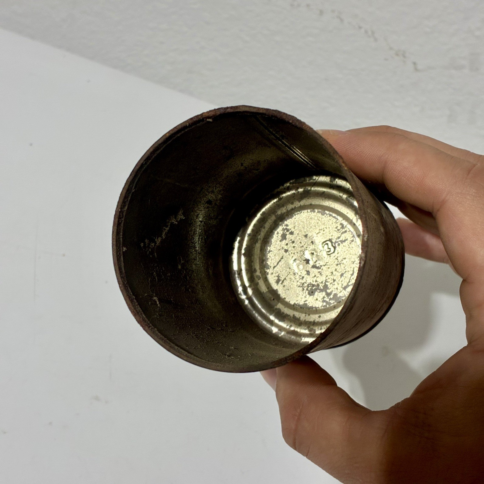 Vintage Popcorn Can Barteldes TNT Tender Nutritious Tasty Pop Corn White