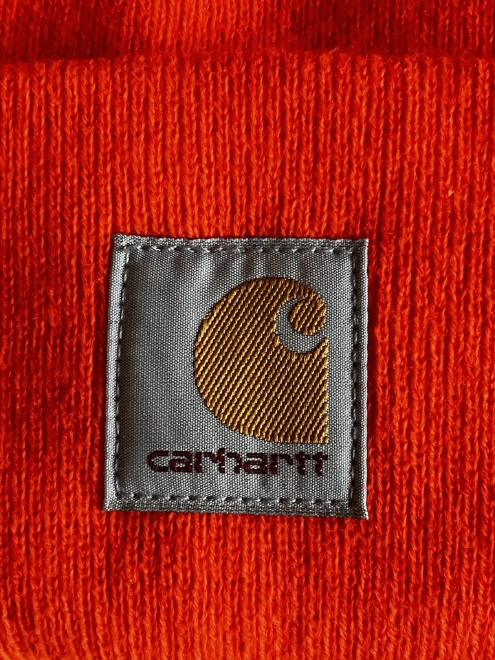 Chapéu de relógio Carhartt infantil acrílico criança, laranja Brite - Imagem 2 de 4