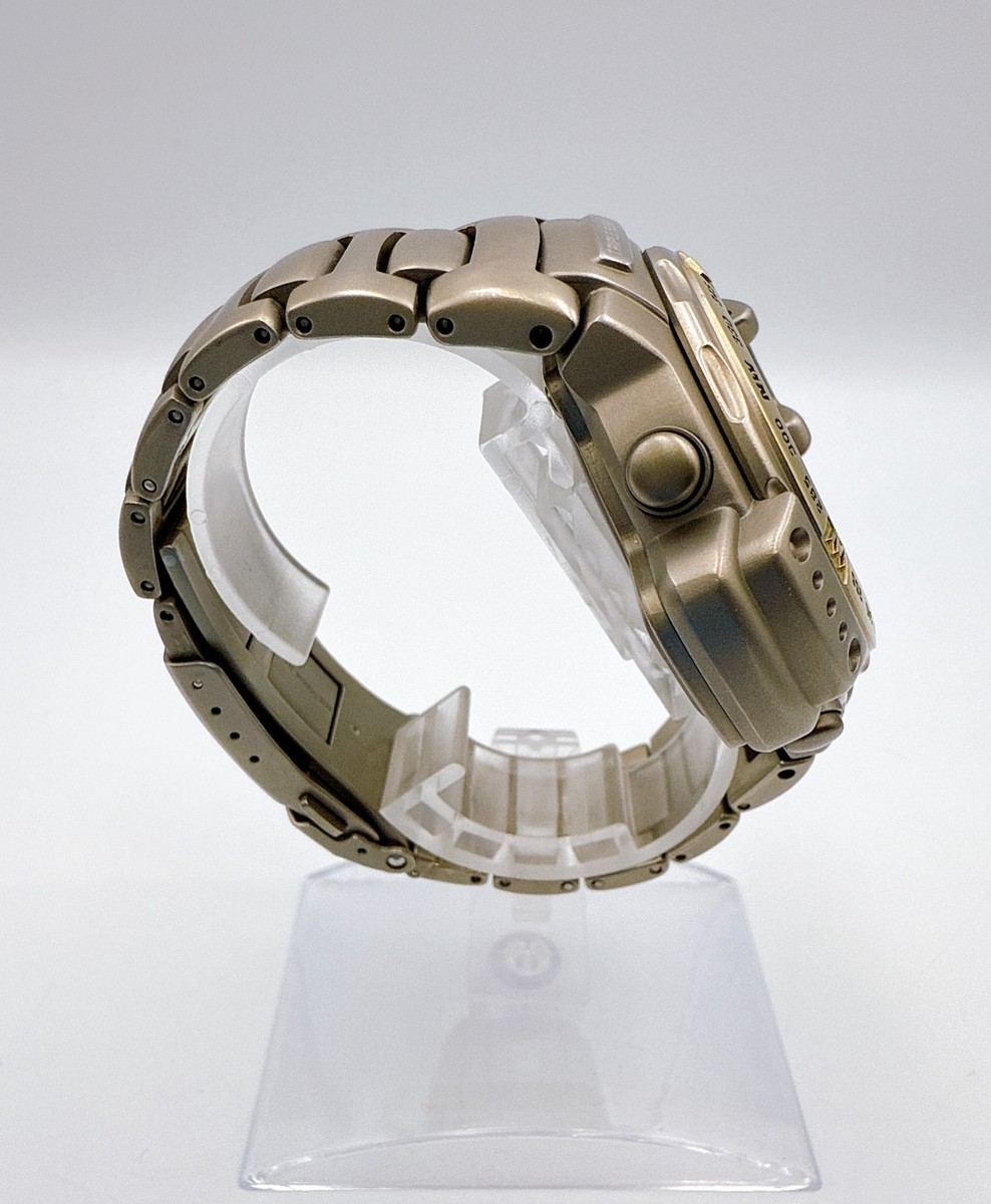 CASIO PRO TREK PRT-4000 Full Titanium Watch Triple Sensor Wrist