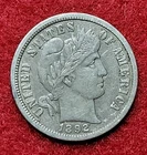 1892 O Silver Barber 10c Dime Fine +
