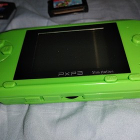 PXP3 Slim Video Game Console Handheld System 16 Bit Lot x2 Games Sonic Mario