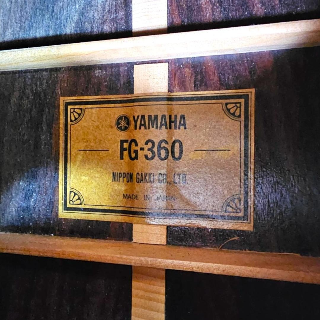Yamaha FG360 ジャパンビンテージ YAMAHA FG-360 Acoustic Guitar with Hard Case Made in Japan Vintage