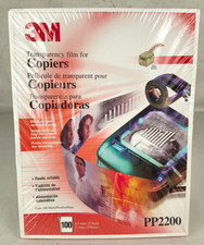 3M Transparency Film for Copiers Box of 100 8.5"x11" PP2200 Sealed Open Box