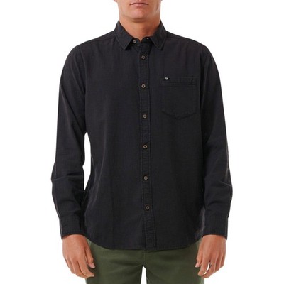 RIP CURL CLASSIC SURF WASHED LS SHIRT BLACK