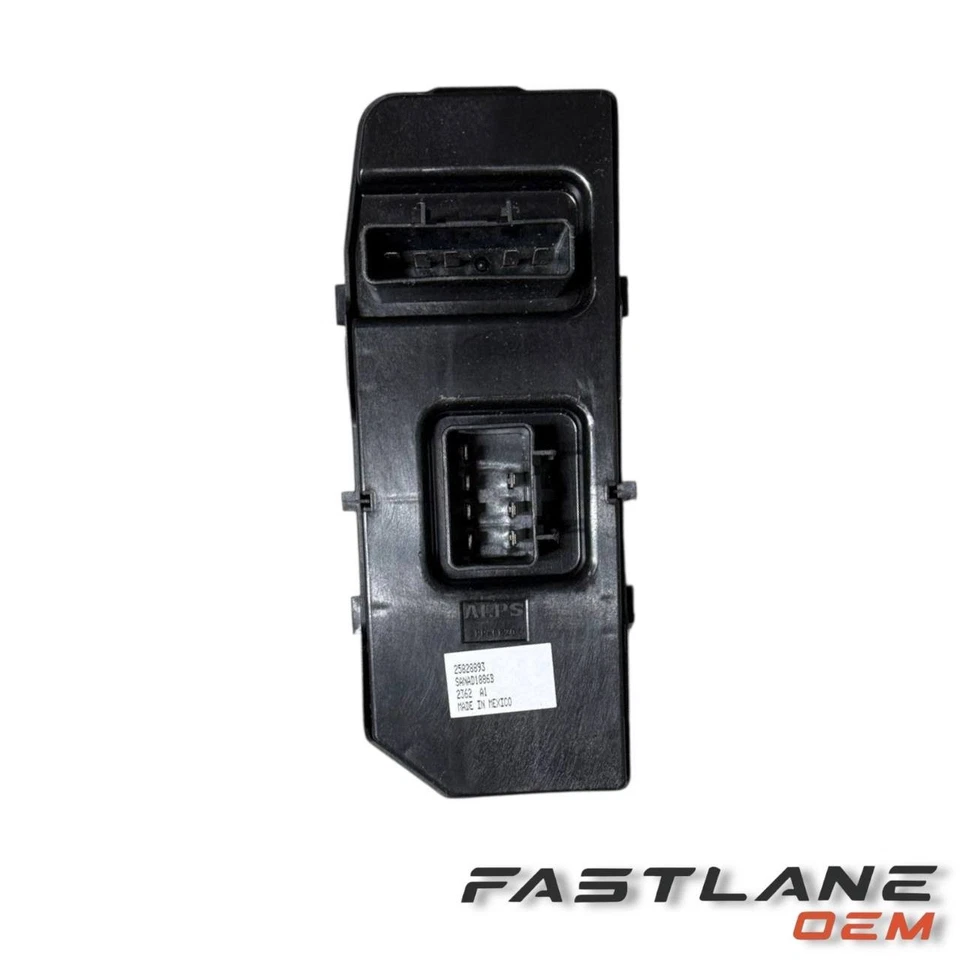 Interruptor de ventana de puerta delantera izquierda Chevrolet Impala 2009-2016 nuevo OEM 25828893 Foto 2 de 4