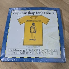 Vintage Super Screen Stars Captain T-shirt from A Sailors Dictionary  NEW SEALED