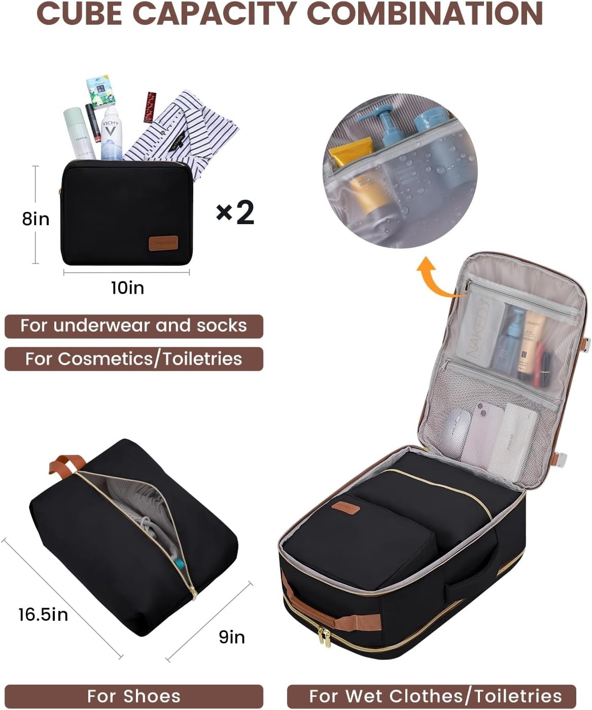 Durable 40L Personal Item Backpack - Waterproof, Organized & TSA-Friendly Design image 7