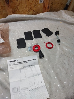 #ad Parts Pices Hardware Only HUSKY For Portable Jobsite Workbench Parts Pieces $16.50