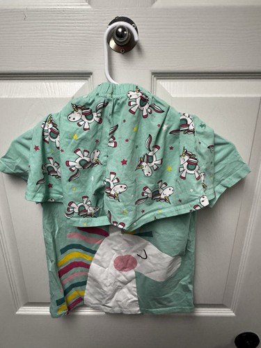 Unicorn Pjs Teal Youth Size 8 - Picture 2 of 4