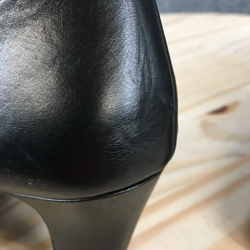 Botas La Scarpa Mujer 37 Botín Negro Cremallera Lateral Informal Cómodas Tacones Cono Foto 4 de 4