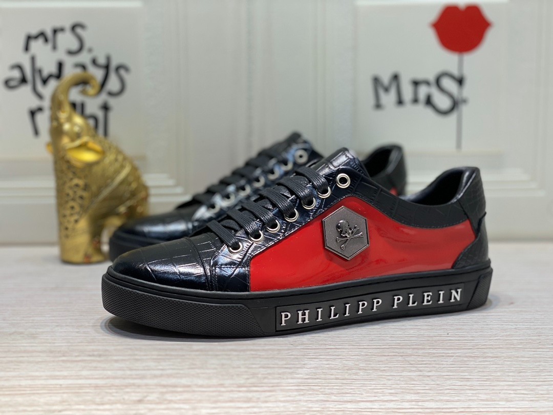 Philipp Plein Sport Sneaker Freizeit Schnürschuh Extravagantes Design Gr.GOOD 5