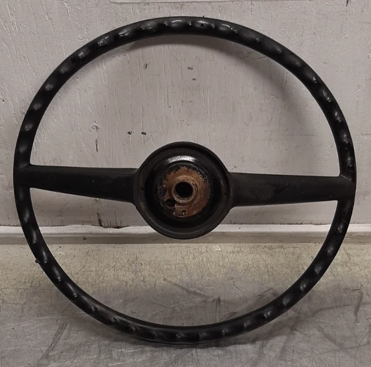 1976-1986 JEEP CJ5 CJ7 CJ8 ЧЕРНЫЙ ЗАПАС 2 СПИЦЫ РУЛЕВОЕ КОЛЕСО С КНОПКОЙ ГУДКА - Изображение 3 из 4