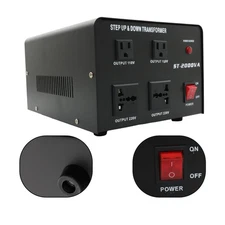 2000W Voltage Converter Transformer Step Up/Down110V-120V to/From 220-240V