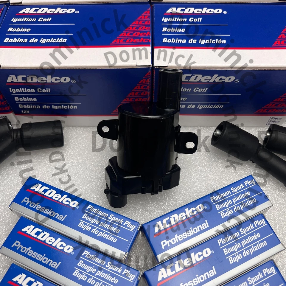 8 SET Round Ignition Coil Spark Plug Pack For Chevy Silverado GMC 4.8 5.3 6.0L - Image 3 of 4