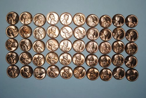 BU  Lincoln Wheat Penny Cent 1953 D 1 ROLL RL15