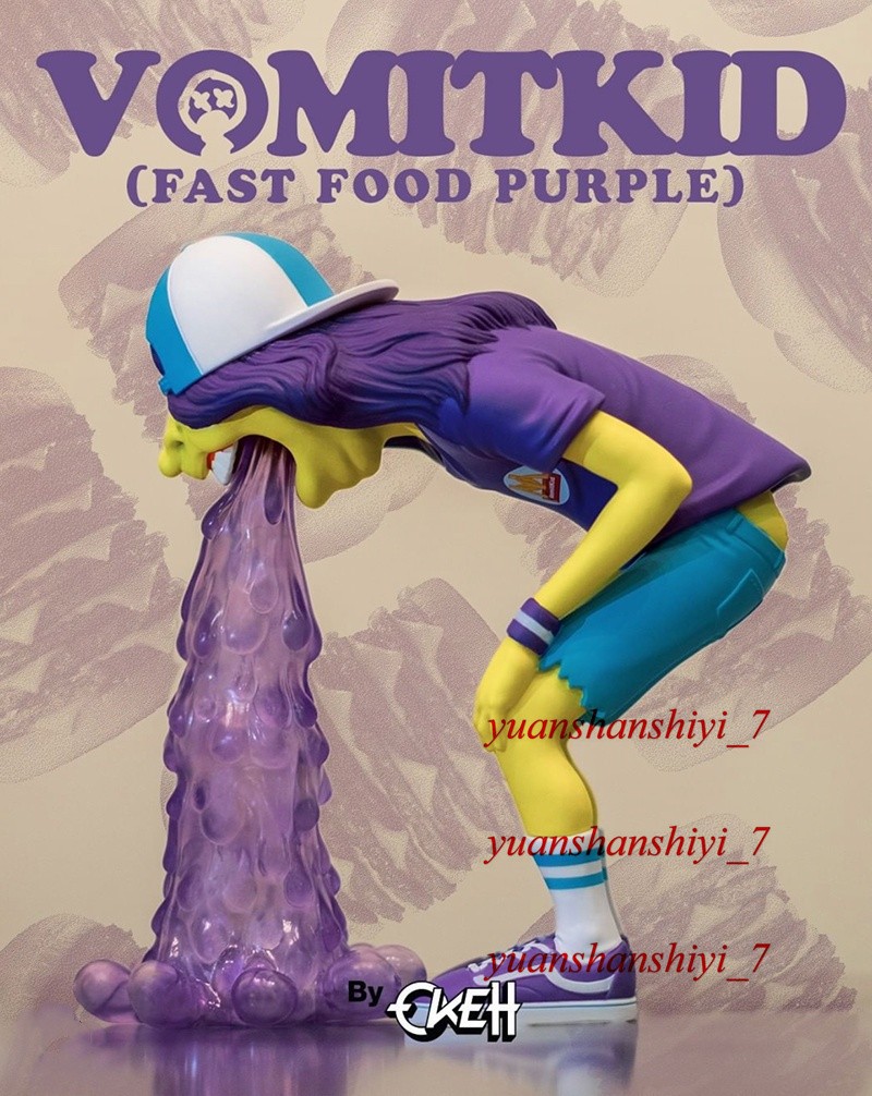 MIGHTY JAXX VOMIT KID OKEH FAST FOOD PURPLE Figure Limited Models