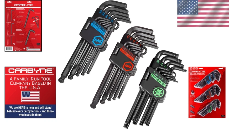 Precision Ball End Hex Key Set, Torx T10-T50 - Image 2 of 4